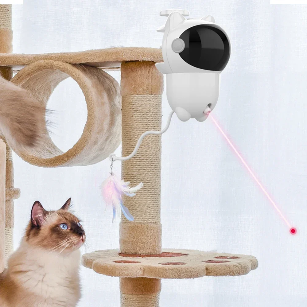 Laser Pointer Cat Toy Automatic - Mainan Laser Interaktif 360 untuk Kucing,