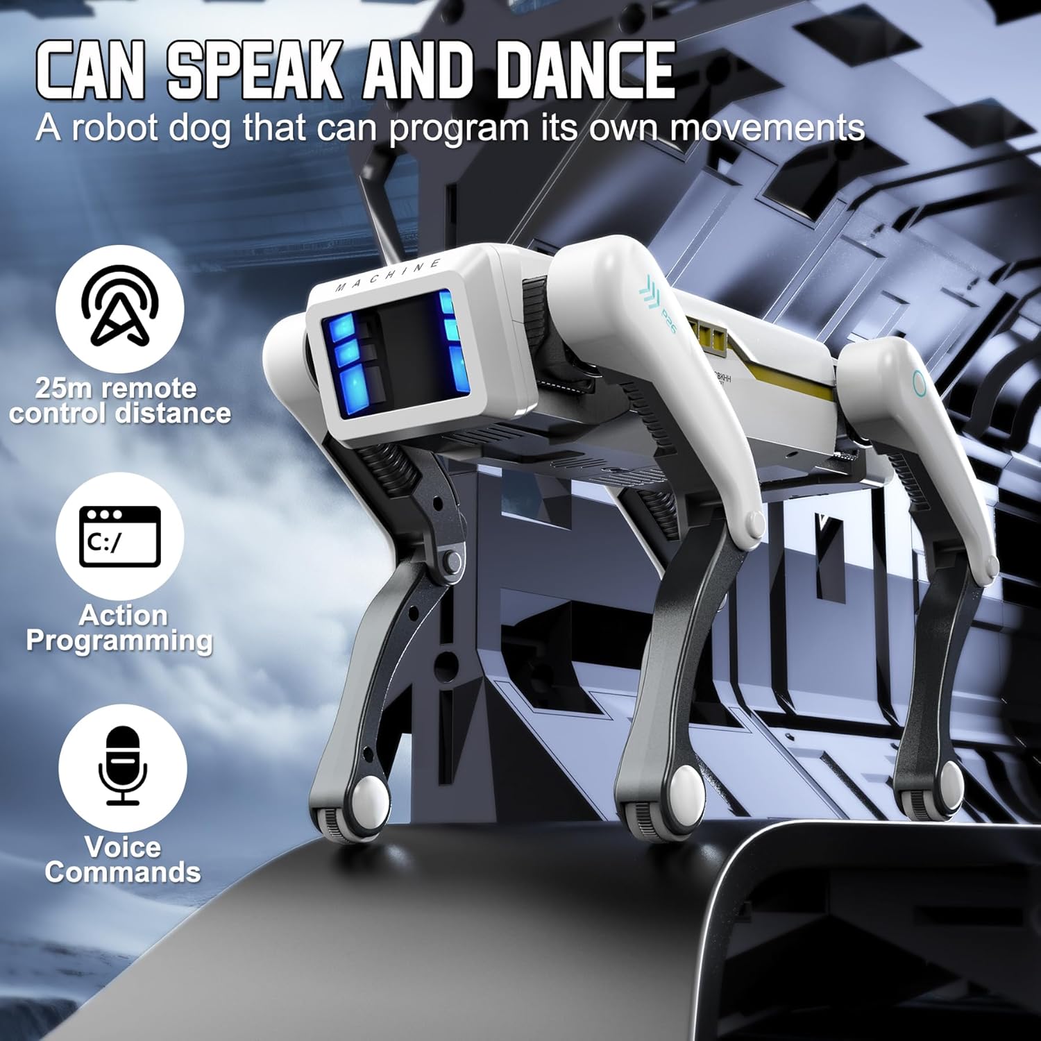 Interactive Squeaky Plush Dog Toy - Anjing Mekanik RC Multifungsi, Robot Anjing