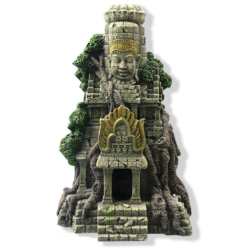 Ornamen Akuarium Rumah Patung  - Aquarium ulasan dan harga