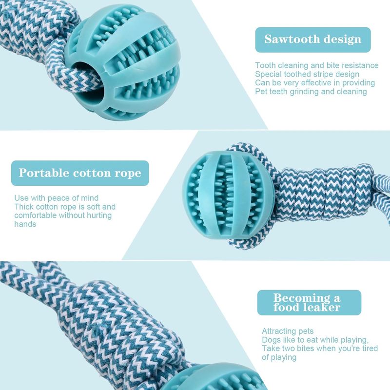 Bola Volumoon dengan Tali - Ma - Indestructible Dog Chew Toy ulasan dan harga