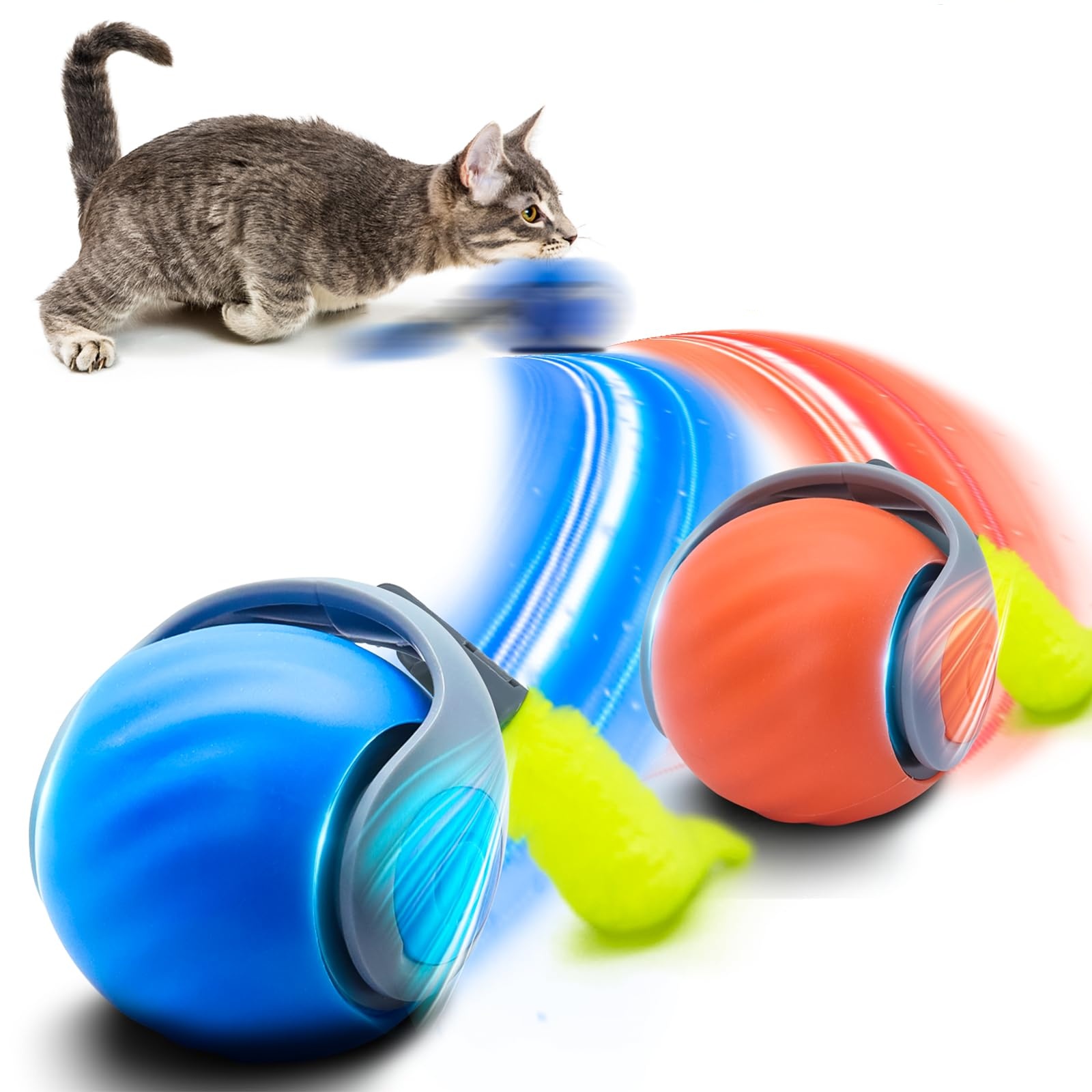 Mainan Bola Interaktif Kucing  - Automatic Moving Dog Ball ulasan dan harga