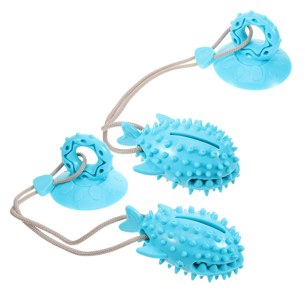 2 Buah Mainan Anjing dengan Ca - Suction Cup Dog Tug Toy ulasan dan harga